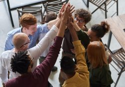 diverse group of people altogether in the workplace